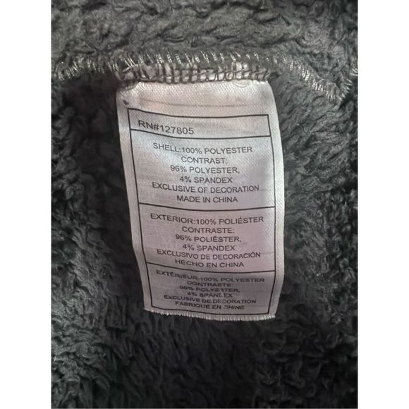 Reebok Zipper Sherpa Jacker -Black Men’s Size Large - Picture 7 of 11